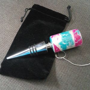 Moonroom Craft modern tie dye wine/bottle stopper